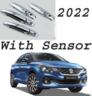 Bubu Car silver Plated chrome Door handle catch cover for Maruti Baleno 2022 Onward Car Grab Handle Cover