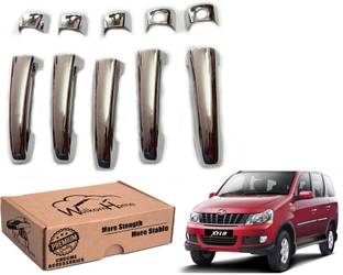 WolkomHome Premium Quality Chrome Door Handle Cover with Free Extra dual side Tape Xylo Car Grab Handle Cover