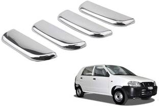 paxauto Car Handle Latch Cover Scratch Guard Chrome Compatible for Alto Old Chrome Maruti Alto Rear Garnish