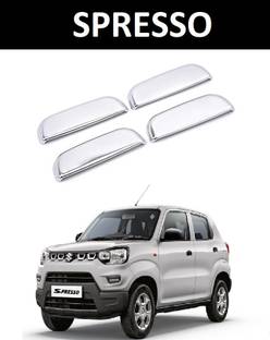 Autoxygen Maruti S-presso Car Chrome Plated Front and Rear Door Handle Cover Car Grab Handle Cover