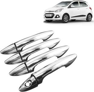 AutoZone Door Handle Cover Chrome Finishing Suitable For Hyundai Grand i-10(2014-2017) Car Grab Handle Cover