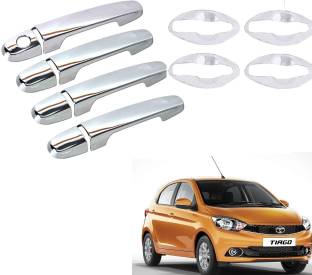 Bubu Car silver chrome door handle combo cover for Tata Tiago car all series(2016-19) Car Grab Handle Cover