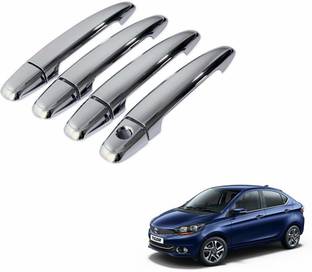 Lamkoti Stylish Door Catch Car Handle Cover Chrome Finishing Suitable for Tata Tigor car Car Grab Handle Cover