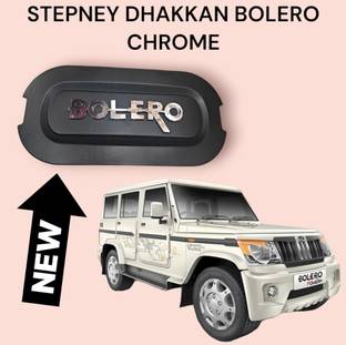 shivam shubham STEPNEY COVER CAP BOLERO BLACK Chrome ase Car Grill Cover