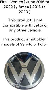 Auto-Ex Front Bumper Grill Car Logo/Emblem For Ven-to (June 2015 to 2022) / Ameo Car Grill Cover