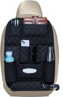 Neodrift 7D PREMIUM Car Seat Organizer | PU Leather with Folding Meal Tray and 10 Pockets Car Multi Pocket