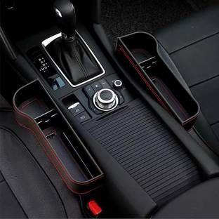 Nappwe 2 Side Car Seat Gap Filler Storage Box with Cup Holder Organizer Front Seat Car Side Seat Catcher