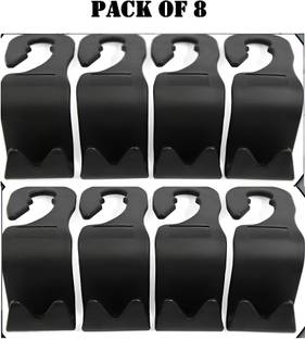 DeoDap 8pcs Car Backrest Hanger/Car Seat Headrest Hooks/Back Seat Organizer Hanger Hook Car Side Seat Catcher