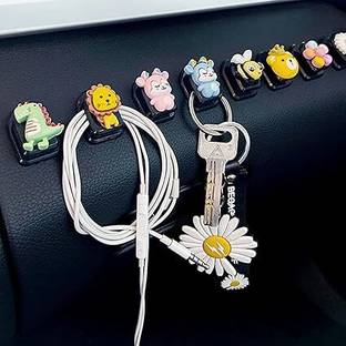 Wolpin Car Dashboard Headrest Hook/Hanger Universal Durable Organiser Space Saver Car Side Seat Catcher