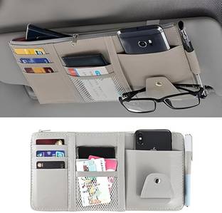 DARDRIS Car Sun Visor Organizer,auto interior accessories, MULTIFUNCTIONAL STORAGE BAG Car Multi Pocket