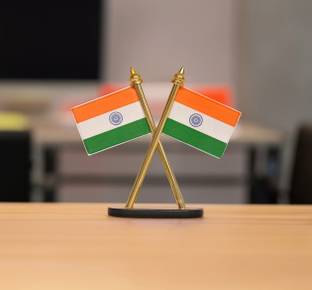ASRYD Indian National Flags For Car Dashboard Decoration Car Hanging Ornament