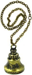 AFH Feng Shui Pagoda Temple Bell Bronze Car Interior Rearview Hanging Ornament Car Hanging Ornament