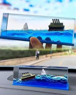 shaktiiii Shaktiii Floating Ship Ornaments for Offices, Study Table and Car Dashboard Car Hanging Ornament