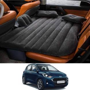 AYW Inflatablebed-Black-Grand i10 NIOS-New Black Car Bed Mattress for Rest,Travel, Car Back Seat Air Inflation Bed Universal Air Couch with Two Air Pillows, Car Air Pump and 1 Repair Kit For Grand I10 NIOS Universal For All Models Car Inflatable Bed