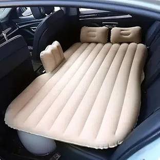 Spotview 2 Air Pillow & Air Pump | Car Sleeping Bed for Kids Beige (Pack of 1) Mattress | Car Bed Mattress | Car Bed Travel, Trip, Camping Car Inflatable Bed