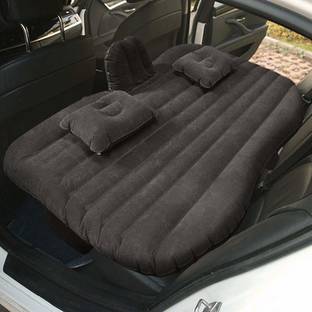 Biroller BRICBL01 Car Bed Inflatable Air Mattress with Pump & 2 Pillows Portable Compact Twin Size Multipurpose SUV Travel Sleeping Pad Travel Sleeping Back Seat Comfortable Vehicle With Electric Pump Car Inflatable Bed