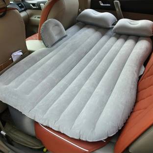 Robustt Multifunctional Mattress with Two Air Pillows Grey Pack of 1 | Car Inflatable Bed