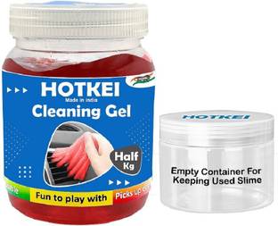 HOTKEI Rose (500 gm) Half Kg Multipurpose Car Ac Vent Interior Dashboard Cleaning Slime Gel Car Interior Reusable Cleaning Vehicle Interior Cleaner