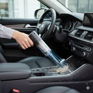 GRICKZO Portable Mini Vacuum with Blower for Car, Home, Camping & Travel 3 in 1 Car Cleaner Vehicle Interior Cleaner