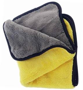 e-generix Micro fiber car cloth 800GSM ( Colour May Vary ) Microfiber Car Cleaning Cloth for Detailing & Polishing 800 GSM 40x30 cm Vehicle Interior Cleaner