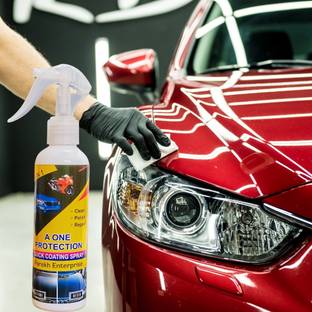 PAREKH ENTERPRISE Car Polish Spray 4 in 1 High Protection Quick Car Coating Spray, Car Wax Polish Spray, Pack of 1 Vehicle Interior Cleaner