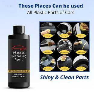 Ancient Aura Coating Suitable for Plastic Bumper Minor Edge Strip, Window Strip, Interior Plastic Restoring Agent Car Maintenance Specialist Nano Plastic Refresh Coating Vehicle Interior Cleaner