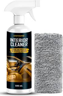 VRPRIME Car Interior Cleaner | Car All Interior Surfaces Dashboard, Seat, Door Cleaning Kit | Leather, Plastic and Fabrics |Removes Tough Stains Vehicle Interior Cleaner