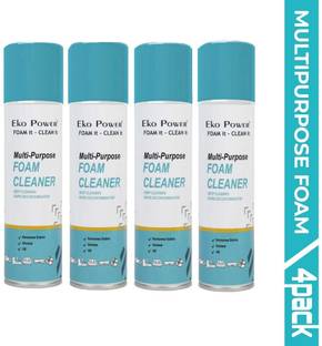 Eko Power Multipurpose Foam Cleaner, Car, Kitchen, Home Application Cleaner for Best Clean 4PACKMULTIBLUE Vehicle Interior Cleaner