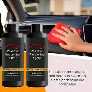 SCENTORA Plastic Restoring Agent Car Maintenance Specialist Plastic Refresh Coating Restore Shine on Plastic & Leather Parts on Car & Bikes Vehicle Interior Cleaner