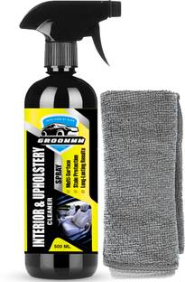 ग्रूमम Interior and Upholstery Cleaner 500ml for Car with MicroFiber Cloth GR_UPHOLSTERY_P1 व्हीकल इंटीरियर क्लीनर