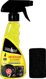 KANGAROO Premium Car Interior Cleaner 300ml with 1 Foam Applicator for Leather Seat, Car Dashboard, Vinyl, Plastic, Door Panel, Vehicle Interior Cleaner