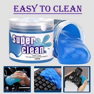 AUTOSITE Super Clean High-Tech Cleaning Compound Gel for Car AC Vent & Dashboard Keyboard, Laptop, Remote, Digital Camera Vehicle Interior Cleaner Pack Of 2 Vehicle Interior Cleaner