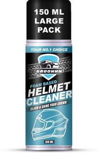 Groommm Foam-based Helmet Cleaner Spray | Anti-Bacterial Spray | Dirt Remover for Helmet Interior & exterior | With lemonish fragrance. Vehicle Interior Cleaner