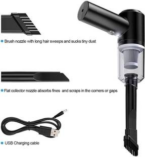 JERITO 3 in 1 Car Vacuum 120W High-Power Wireless Vacuum Cleaner Home Car Dual USB Rechargeable Vehicle Interior Cleaner