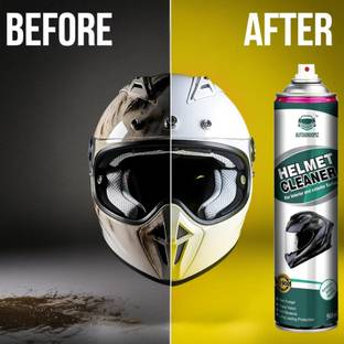 AUTOGROOMZ Foaming Helmet Cleaner Foam Cleaning for Helmet Anti-Bacterial Spray, Deep Clean Helmet Vehicle Interior Cleaner