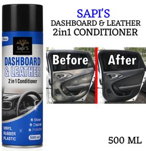 SAPI'S Dashboard & Leather 2in1 Cleaner & protector Dashboard & Leather 2in1 conditioner, Foam cleaner 350 ml Vehicle Interior Cleaner