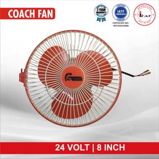likhit 8 Inch12V DC Fan for Trucks,Buses ,Vans | Low Noise, Coach Fan Car Interior Fan