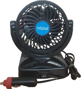 Ajeetech Single Head 12V DC 360 Degree Rotatable Fan Auto Cooling Universal size Car Interior Fan
