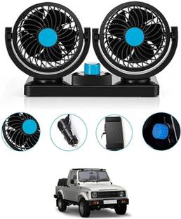 Zinzo Imported 100% Copper Motor 12V DC Car Cooling Fan 360 Degree Air Flow Mode CF71 Car Interior Fan