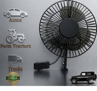 Aojaliance 12 Volt 6" Fan for Car, SUV, Truck, Auto, Caravan, Buses AAI_1979 Car Interior Fan