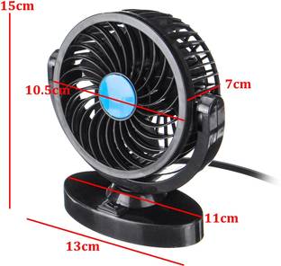 AUTO PEARL 12V 360 Degree All-Round Adjustable Car Auto Air Cooling one Fan Low Noise_A507 Car Interio...