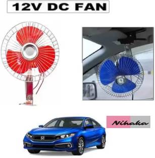 Ajeetech 6 inch 12 Volts DC Fan Run12 Volts Car Fan N Powerful Car Interior Fan