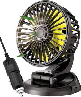 EliteAuto high speed moveable Single head Car Cooling Fan 12V With 360 Degree 2 Speed, Car Interior Fa...