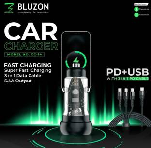 sonilexx v5.0 Car Bluetooth Device with USB Cable, Car Charger