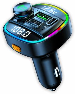 Crust v5.0 Car Bluetooth Device with FM Transmitter, Car Charger, Audio Receiver, MP3 Player, Adapter Dongle, Transmitter