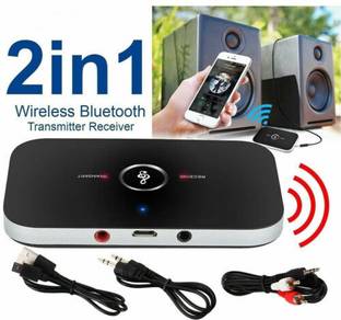 microware v5.0 Car Bluetooth Device with 3.5mm Connector, Transmitter, Audio Receiver, FM Player
