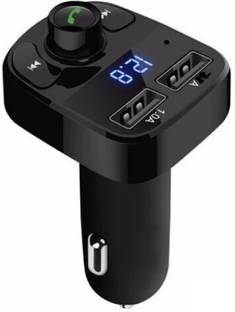 Saztech v5.0 Car Bluetooth Device with FM Transmitter, FM Player, USB Cable, MP3 Player, Car Charger