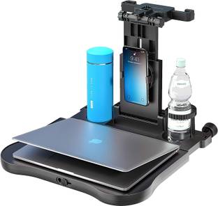 Hold up Car Seat Travel Table – All In 1 Tablet, Mobile, Laptop Stand+ Bottle Holder Car Laptop Tray