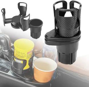 Inllex Car Cup Holder Expander,Cup Extender,Rotating Car Cup,2 in 1 Dual Car Cup Holder Car Laptop Holder