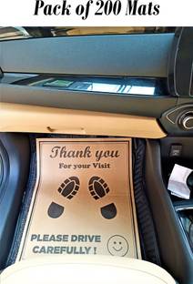 CONVRT Paper Disposable Paper Mat For  Universal For Car